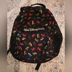 Adoragle Disney Mickey Mouse Backpack Black Multicolor Theme Park Souvenir